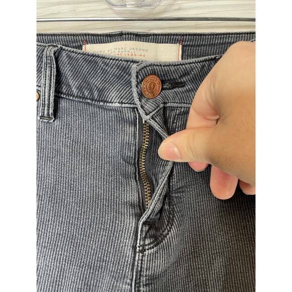 Marc by Marc Jacobs Jeans Womens 27 Gray Pinstripe Jac Legging Workwear Jeggings - Picture 2 of 12